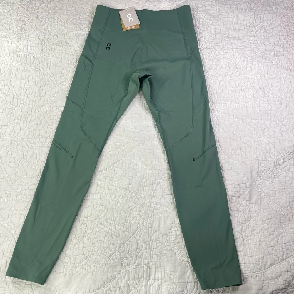 On Cloud Run On Clouds Women’s Movement Tights Long Size XL Ivy - Picture 2 of 16